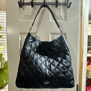 Kate Spade Carey Quilted Leather Hobo Bag – Black